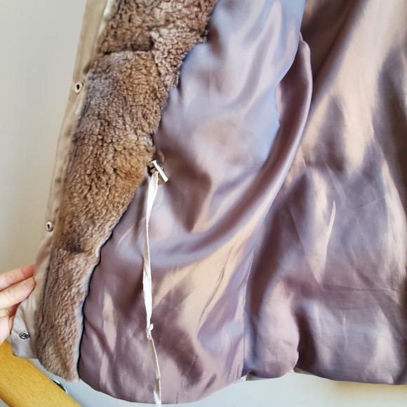 Anne Klein winter coat with faux fur collar Size 5-6, removable hoodie - Picture 6 of 12